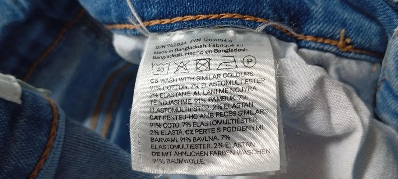 High-waisted skinny jeans H&M - Light denim blue - Size 36 - Very good condition – photo 10